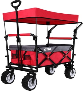 Equipamentos De Acampamento Carrinho De Piquenique Pesado Grande Inflável Rodas Carrinho De Trole Vagão Dobrável Dobrável Utlity Carrinho De Praia - Product Image 2