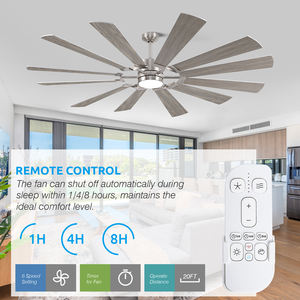 <span class=keywords><strong>62</strong></span>/72 "Grand ventilateur de plafond télécommandé commercial à double finition de style ferme moderne à 12 lames - Product Image 2