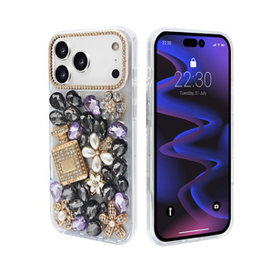 Funda de Teléfono Premium KINGSOUL Estética con Diamantes, TPU+PC+Vidrio, para 14/15/16, Antigolpes, Diseño de Mariposa Personalizado - Product Image 5