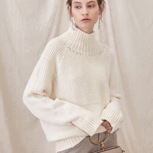 Haute qualité à manches longues blanc femmes <span class=keywords><strong>pull</strong></span> col roulé personnalisé grande taille col roulé <span class=keywords><strong>pull</strong></span> femmes <span class=keywords><strong>pull</strong></span> Mujer - Product Image 1