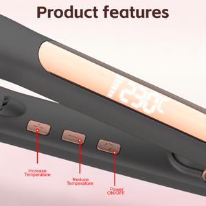 MeStar Meilleures ventes <span class=keywords><strong>Pro</strong></span> électrique infrarouge à ions négatifs LCD 2in1 Hair Styler Curling Tool Ceramic Hair Straightener Flat Iron - Product Image 3