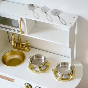 Juguete Educativo de Cocina de Imitación Montessori, Refrigerador de Juguete, Cocina de Juguete con Luz, Cocina de Madera para Jugar <span class=keywords><strong>a</strong></span> <span class=keywords><strong>Cocinar</strong></span> - Product Image 3