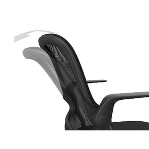 Vente en gros de chaise pliante de salle de réunion respirante en maille noire chaise de bureau de formation empilable - Product Image 3