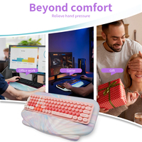 Tapis de souris ergonomique en mousse à mémoire de forme Cloud avec repose-poignet, taille et couleur personnalisables, surface antidérapante, moule exclusif pour usage bureautique