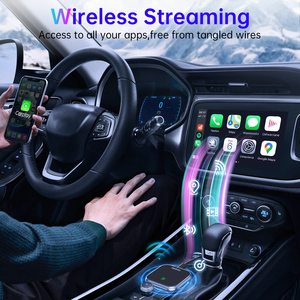Adaptateur <span class=keywords><strong>CarPlay</strong></span> sans fil universel Fuallwin pour Android Box avec prise en charge <span class=keywords><strong>iOS</strong></span> 11/<span class=keywords><strong>12</strong></span>/13, USB et Bluetooth, Wi-Fi double bande - Product Image 3