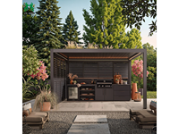 Conteneur de magasin préfabriqué contemporain et personnalisé en panneaux sandwich d'acier, polyvalent pour villa, appartement, bureau, atelier, abri de voiture