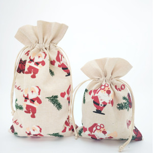 Sacs cadeaux de Noël personnalisables avec technologie de couture et d'impression pour des promotions personnalisées - Product Image 2