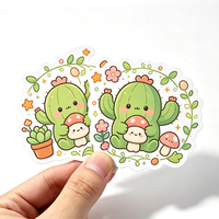 Pegatinas de Vinilo Personalizadas Vograce, Etiquetas de Vinilo Transparentes de Página Completa, Hoja de Pegatinas