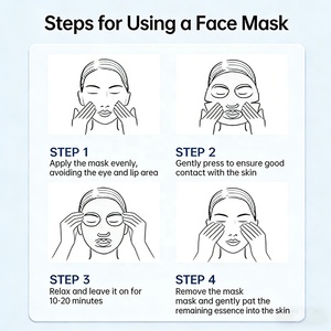 Fabricant de masques faciaux personnalisés en marque privée, vitamine C, centella asiatica, masque en feuille hydratant anti-âge, blanchissant, pour tous les types de peau - Product Image 6