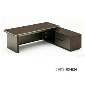 Escritorio Ejecutivo Moderno de Madera con Gabinete de Almacenamiento 38079-03-A28, Muebles de Oficina Independientes - Product Image 5