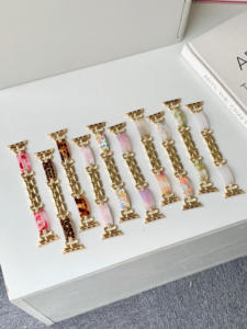 Le <span class=keywords><strong>bracelet</strong></span> en résine à la mode avec un fermoir en or convient à la montre Ultra 2/1 Cadran 38/49mm Série 10 9 8 7 6 5 4 - Product Image 3