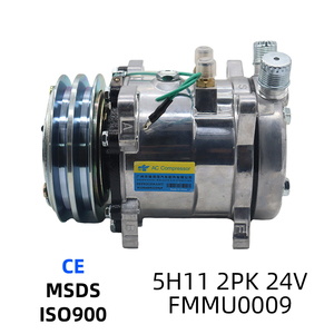 Compresor de Aire Acondicionado para Automóvil, Compresor de AC Automotriz de 24V Universal - Product Image 1