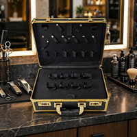 Valise de transport robuste en aluminium anti-odeur pour barbier et coiffeur, avec fermeture à cadenas, pour tondeuses, coupe-cheveux, ciseaux, peignes, idéale pour les voyages