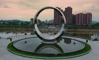 Big O Stylish Dancing Water Show Piscina decorativa al aire libre Estanque DMX512 Fuente DE MÚSICA
