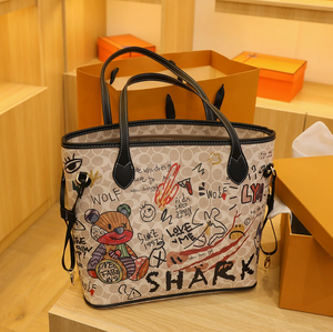 <span class=keywords><strong>Sac</strong></span> seau pour femmes tendance, nouveau style 2026. <span class=keywords><strong>Sac</strong></span> à <span class=keywords><strong>main</strong></span> de luxe de créateur. Avec des motifs géométriques. - Product Image 2