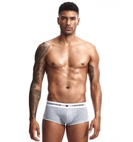 Sous-vêtements solides, respirants et confortables, taille super élastique, caleçons pour hommes