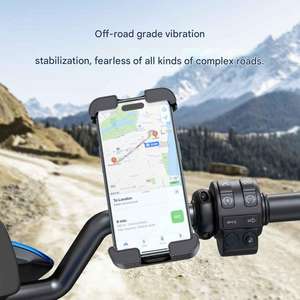 <span class=keywords><strong>Support</strong></span> de téléphone pour vélo à commande d'une seule main, base en alliage d'aluminium, anti-vibration, <span class=keywords><strong>support</strong></span> de téléphone pour scooter, guidon et rétroviseur - Product Image 6