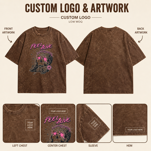 Camiseta Gráfica <span class=keywords><strong>Vintage</strong></span> Lavada Personalizada HuaYi OEKO-TEX, Camiseta de Algodón Pesado Estilo Urbano OEM, Fabricante de Moda de Marca Privada - Product Image 2