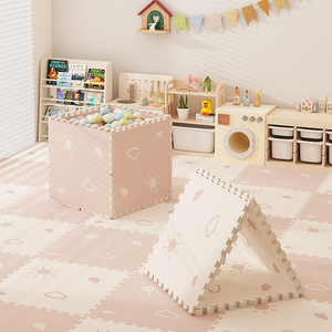 <span class=keywords><strong>Tapis</strong></span> de jeu pour bébé en mousse IXPE écologique de qualité supérieure, épaisseur 2 cm, doux, antidérapant, blanc, ciel étoilé, <span class=keywords><strong>tapis</strong></span> de sol <span class=keywords><strong>puzzle</strong></span> pour parc de jeu - Product Image 1