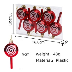 Adorno Colgante <span class=keywords><strong>de</strong></span> Casa <span class=keywords><strong>de</strong></span> Jengibre Navideña con Bastón <span class=keywords><strong>de</strong></span> Caramelo y Piña, Material PS, 11 cm, con Cuentas Bordadas y Flocado - Product Image 3