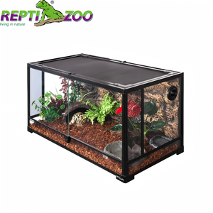 Reptizoo Glas Amphibiengehege Großes Reptiliengehege <span class=keywords><strong>Terrarium</strong></span> aus Glas - Product Image 1