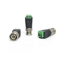 Caméras de vidéosurveillance utilisent l'adaptateur Bnc prise d'alimentation Bnc connecteur de borne à vis à 2 fils accessoires mâles en alliage de Zinc droit Smd type-c mâle
