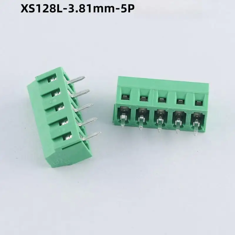 XS-128L-3.81mm स्क्रू टर्मिनल ब्लॉक को 2P 3P 4P 5P कॉपर टर्मिनल ब्लॉक में जोड़ा जा सकता है