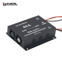 Voiture en gros haute puissance 24V à 12V abaisseur 30A/40A/45A/50A/60A convertisseur de puissance, double ventilateur de refroidissement