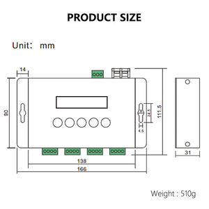 Nhà Máy Giá 4 kênh BC-204 artnet để SPI /DMX pixel ánh sáng <span class=keywords><strong>LED</strong></span> RGB RGBW điều khiển - Product Image 5