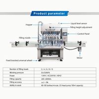 Remplisseuse de bouteilles entièrement automatique à 6 têtes pour shampoing, produits chimiques liquides, détergent, toner, démaquillant