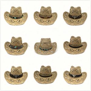 Sombrero de Vaquero de Plumas Cómodo y de Nuevo Estilo con Diseño de Sombrero de Paja Mexicano para Viajes, Pesca, Deportes y Uso Casual - Cuatro Estaciones - Product Image 6