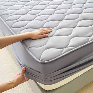 Protège-<span class=keywords><strong>matelas</strong></span> matelassé épaissi anti-salissures à poches profondes, garni de coton creux, housse de lit imperméable <span class=keywords><strong>pour</strong></span> <span class=keywords><strong>tous</strong></span> les types de <span class=keywords><strong>matelas</strong></span> et tailles - Product Image 6