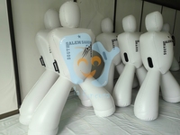 Mannequins de gardien de but gonflables en forme d'homme pour l'entraînement au football adulte, avec logo personnalisé, faible MOQ, 2 m