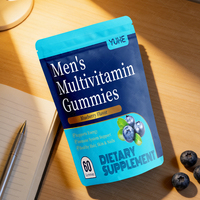 Gummies multivitaminés pour hommes à marque privée, enrichies en vitamine B12, D, C, zinc, magnésium, pour le soutien immunitaire quotidien, vitamines et minéraux