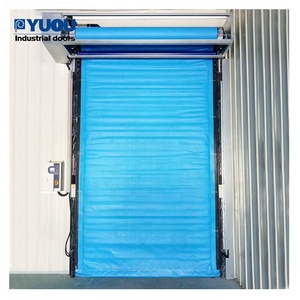 Fabric Insulated PVC Curtain Rapid Rising Fast PVC Rolling Door Latest High Speed Roller Shutter Door for Freezer Room - Product Image 1