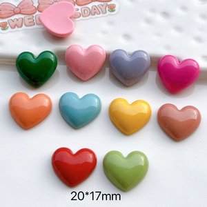 Accesorios DIY: Encantadores dijes de corazón, cabujones de corazón y flor para manualidades y adornos. - Product Image 3