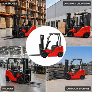 Chariot élévateur électrique robuste Noelift <span class=keywords><strong>TK</strong></span> 5T, alimenté en courant alternatif, batterie lithium-ion 80V, mât à 3 sections, pneus pneumatiques, garantie de 2 ans - Product Image 3