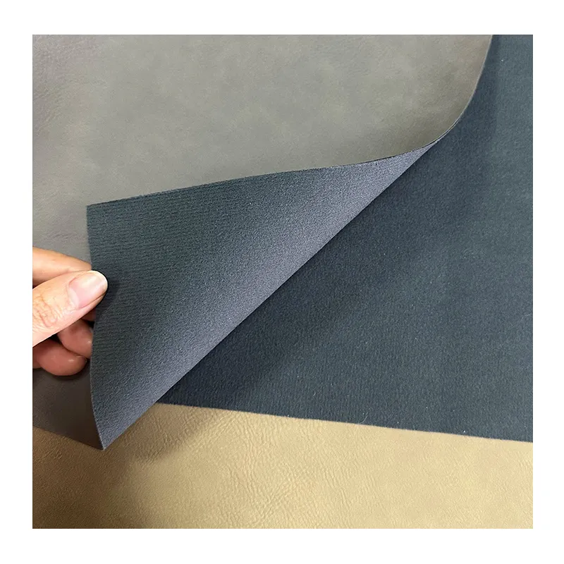12X18 Denim Pattern 0.8mm Laser Leather For Cloth Labels Without Adhesive