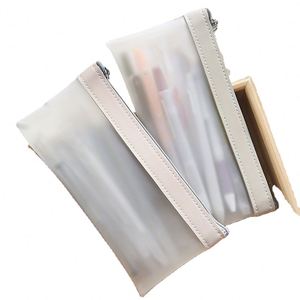 Estuche Transparente para Lápices Estilo INS, Bolsa Simple para Útiles Escolares, Organizador de Papelería Hecho de Plástico Resistente - Product Image 1