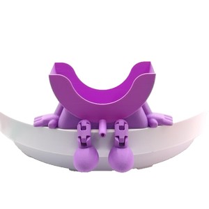 Cartoon Face Sponge Holder with Legs Funny Kitchen Sink Organizer Cute Standing Sponge <b>Drying</b> <b>Rack</b> for Countertop Dishwashing - Product Image 2