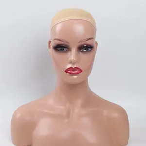 Hot selling Customize Female Mannequins Good Quality ABS wig mannequin with shoulders