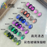 SH personnalisable couleur claire gelée oeil de chat Pigment magnétique Oem/Odm Macaron Fruit Gel vernis à ongles poudre