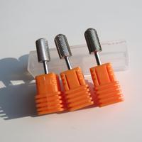 Cabezal de molienda de acero de tungsteno plateado 2XC/3XC/4XC Brocas de carburo para uñas Broca de carburo de uñas de barril grande redondeada