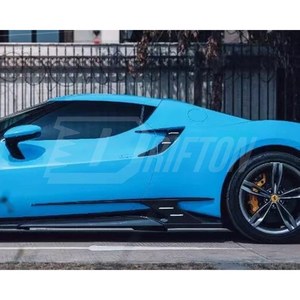 Para Ferrari 296 2021-2025, Molduras de Guardabarros Traseros de Fibra de Carbono Visible - Product Image 2