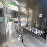 Wecare Street Mini Camion de Cuisine Mobile Extérieur Entièrement Équipé pour Café, Glaces, Frites et BBQ