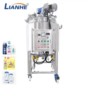 Lianhe Liquid Dish Wash Detergent Mixing Tank Movable Sealable Stainless Steel Mixer Dishwasher Liquid Soap Making Machine