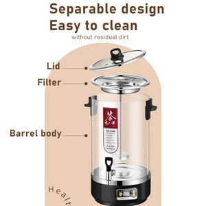 Hervidor de Agua Eléctrico, Máquina Automática para Preparar Té, Hervidor de Agua de Gran Capacidad de 20L, Cafetera con Infusor para Cafetería, Tienda de Té con Leche, Hotel - Product Image 2