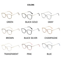 Dernier arrivage de lunettes légères à la mode Tr90 Lunettes de transition photochromiques anti-lumière bleue pour femmes