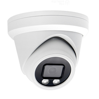 Tourelle métallique OEM 7/24 Caméra IP colorée 8MP 4K F1.0 Caméra réseau POE 2.8mm SONY415 Détection humaine Hik Plug-Play NDAA