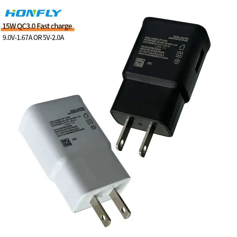 Honfly Factory Direct Sales EP-TA200 15w Qc3.0 Phone Charger Fast Charging Cable Type C For Samsung Galaxy S10 S8 Charger